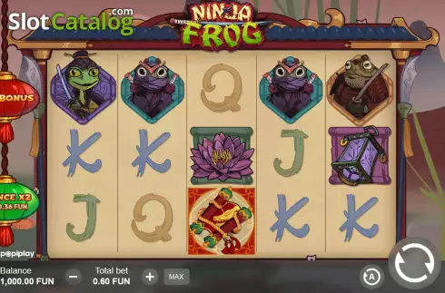 Скрин2. Ninja Frog слот