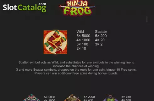 Скрин6. Ninja Frog слот