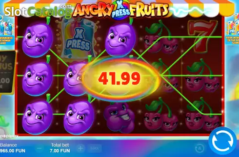 Скрин3. Angry Fruits (Popiplay) слот