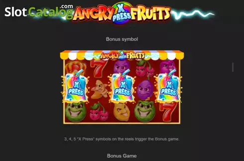 Скрин6. Angry Fruits (Popiplay) слот