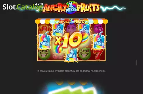 Скрин8. Angry Fruits (Popiplay) слот
