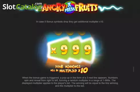 Скрин9. Angry Fruits (Popiplay) слот