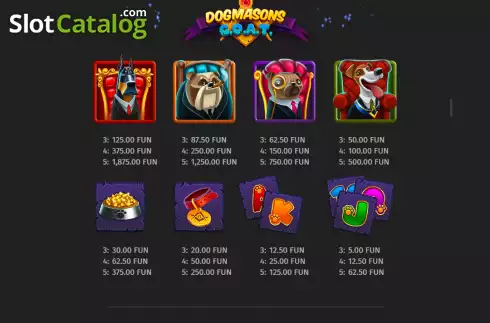 Скрин6. Dogmasons G.O.A.T. слот
