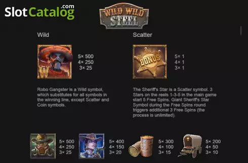 Скрин6. Wild Wild Steel слот