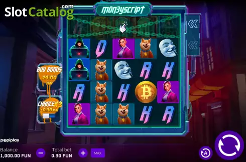 Скрин2. MoneyScript слот