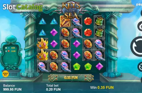 Скрин2. Keys To The Sea слот