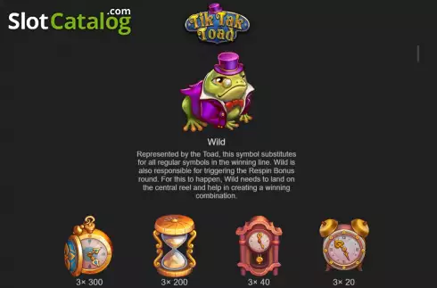 Скрин6. Tik Tak Toad слот