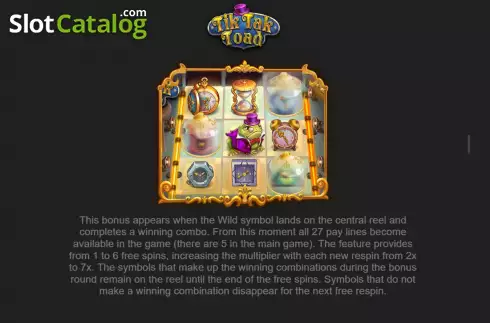 Скрин8. Tik Tak Toad слот