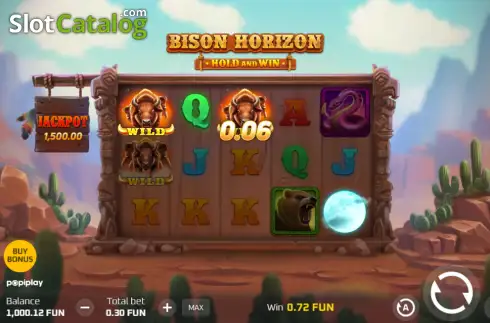 Скрин3. Bison Horizon Hold and Win слот