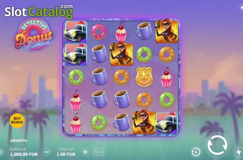 Скрин2. Detective Donut Kickback слот