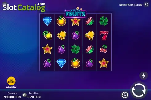 Скрин2. Neon Fruits (Popiplay) слот