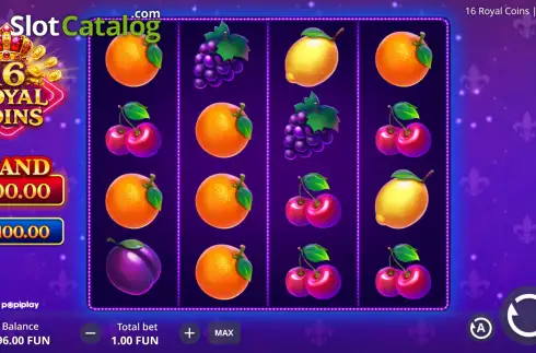 Скрин2. 16 Royal Coins слот