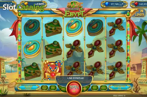 Скрин3. Magic Treasures of Egypt слот