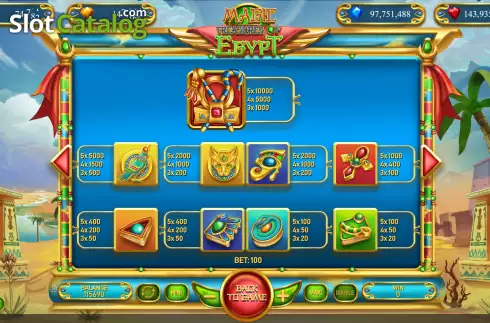 Скрин7. Magic Treasures of Egypt слот