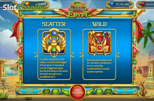 Скрин8. Magic Treasures of Egypt слот