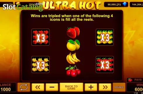 Скрин9. Ultra Hot слот