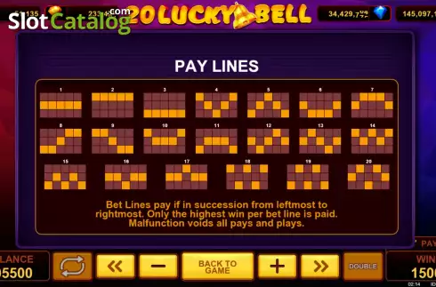 Скрин9. 20 Lucky Bell слот