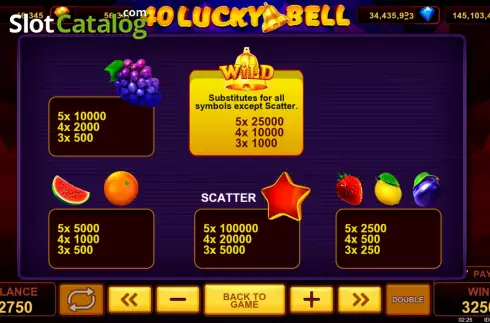 Скрин8. 40 Lucky Bell слот