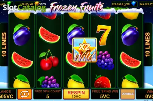 Скрин8. Frozen Fruits (Popok Gaming) слот