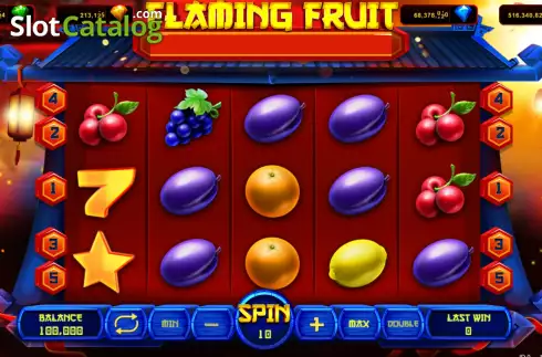 Скрин2. Flaming Fruit (Popok Gaming) слот