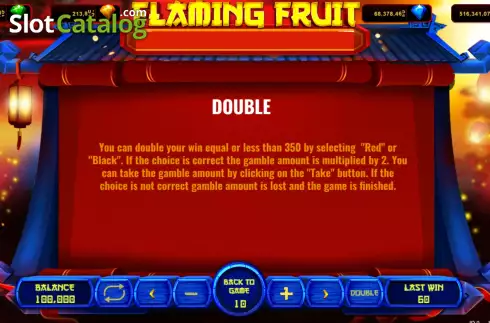 Скрин7. Flaming Fruit (Popok Gaming) слот