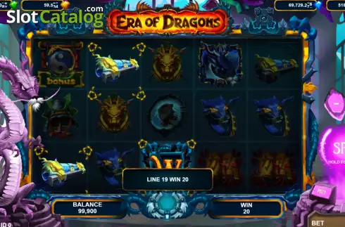 Скрин3. Era of Dragons слот
