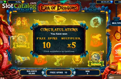 Скрин5. Era of Dragons слот