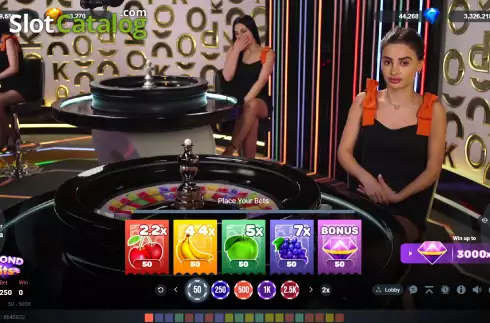 Скрин2. Diamond Fruits (Popok Gaming) слот