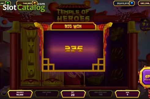 Скрин3. Temple of Heroes (Popok Gaming) слот