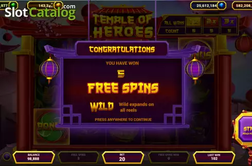 Скрин5. Temple of Heroes (Popok Gaming) слот