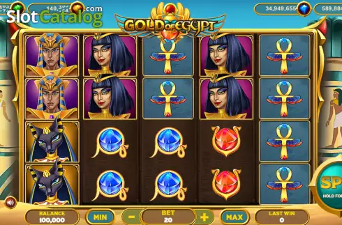 Скрин2. Gold of Egypt (Popok Gaming) слот