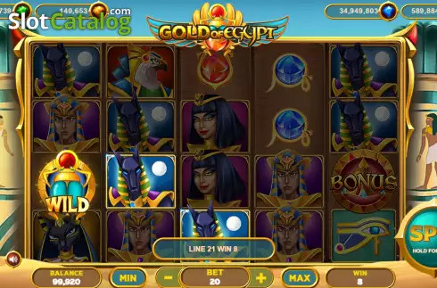 Скрин3. Gold of Egypt (Popok Gaming) слот