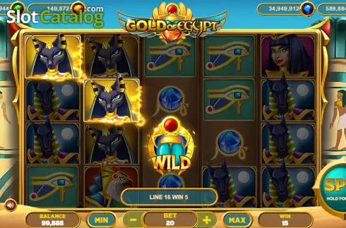 Скрин4. Gold of Egypt (Popok Gaming) слот
