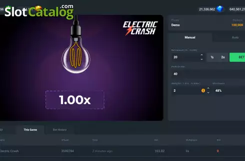 Скрин2. Electric Crash слот