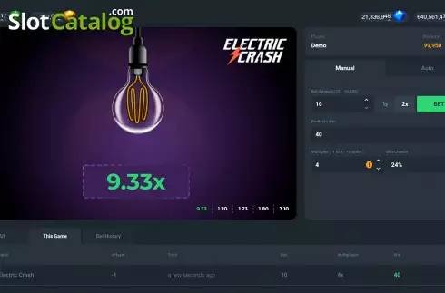 Скрин4. Electric Crash слот