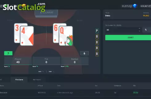 Скрин3. Baccarat (Popok Gaming) слот