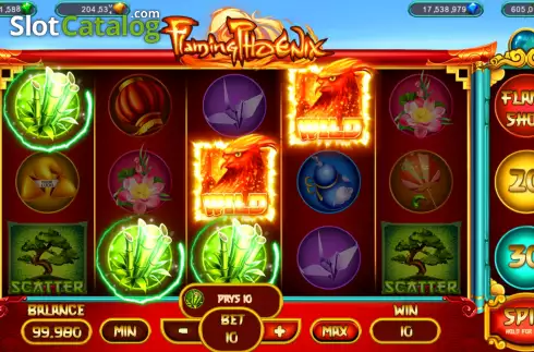 Скрин4. Flaming Phoenix (Popok Gaming) слот
