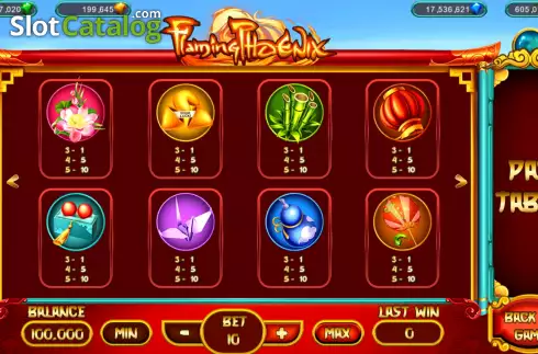 Скрин5. Flaming Phoenix (Popok Gaming) слот