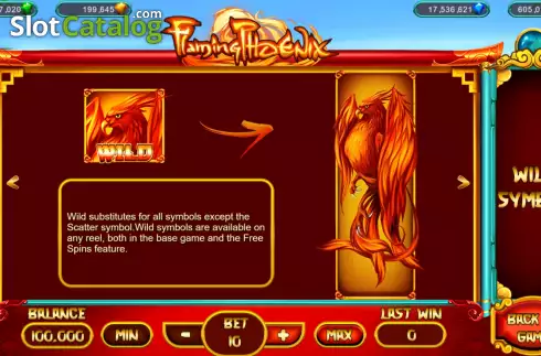 Скрин6. Flaming Phoenix (Popok Gaming) слот