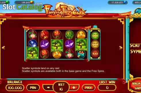 Скрин7. Flaming Phoenix (Popok Gaming) слот
