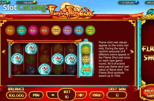 Скрин9. Flaming Phoenix (Popok Gaming) слот