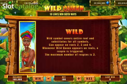 Скрин9. Wild Queen слот