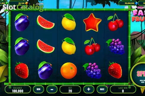 Скрин2. Fast Fruits (Popok Gaming) слот