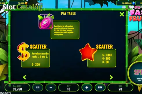 Скрин5. Fast Fruits (Popok Gaming) слот
