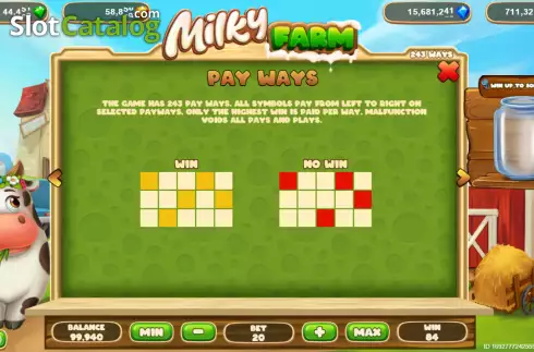 Скрин9. Milky Farm слот