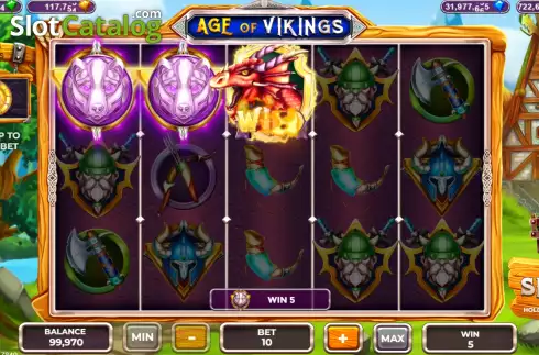 Скрин3. Age of Vikings (Popok Gaming) слот