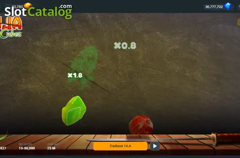 Скрин7. Ninja Fruit Cubes слот