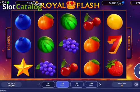 Скрин2. Royal Flash слот