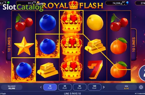 Скрин3. Royal Flash слот