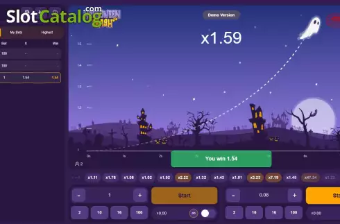 Скрин3. Halloween Crash слот